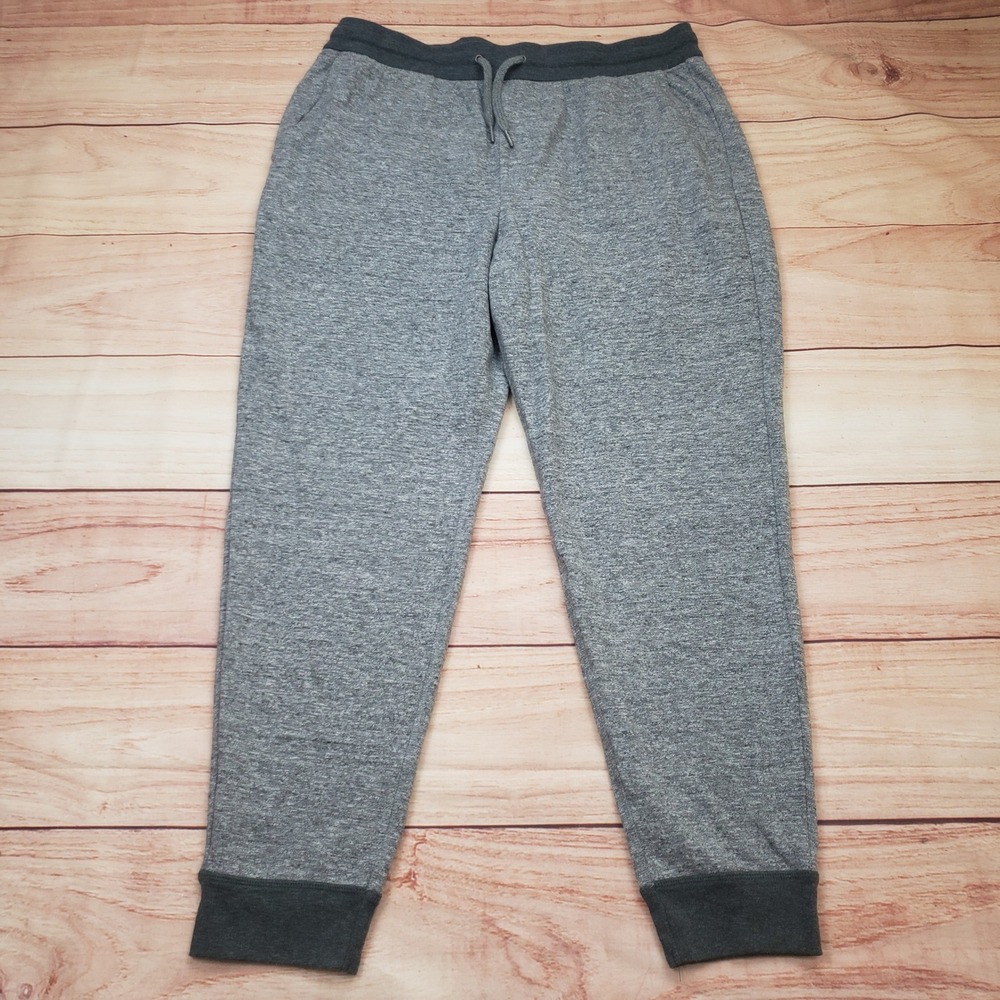Faherty Sweatpants Mens XXL‎ Gray Double-Knit Jogger Organic Cotton Casual Adult